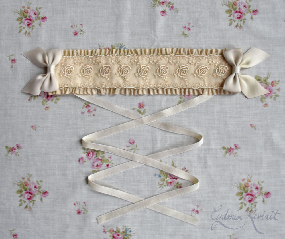 Nostalgic Rose Lace Headdress