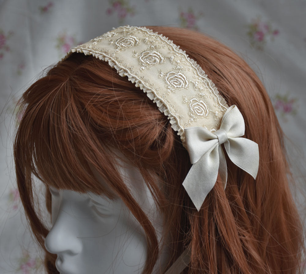 Nostalgic Rose Lace Headdress