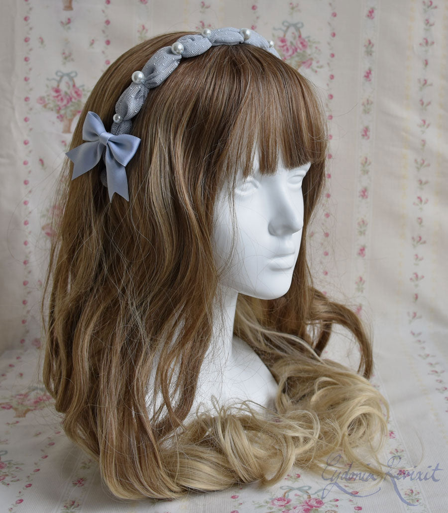 Tulle and Pearl Fluffy Headband