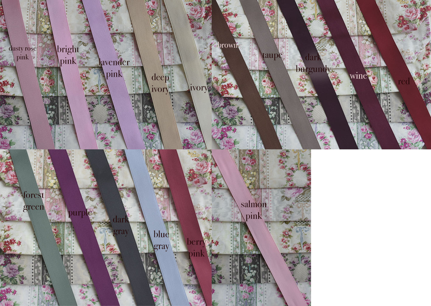 [Nostalgia Series] Laced-up Floral Print Tote Bag: Muguet & Rose