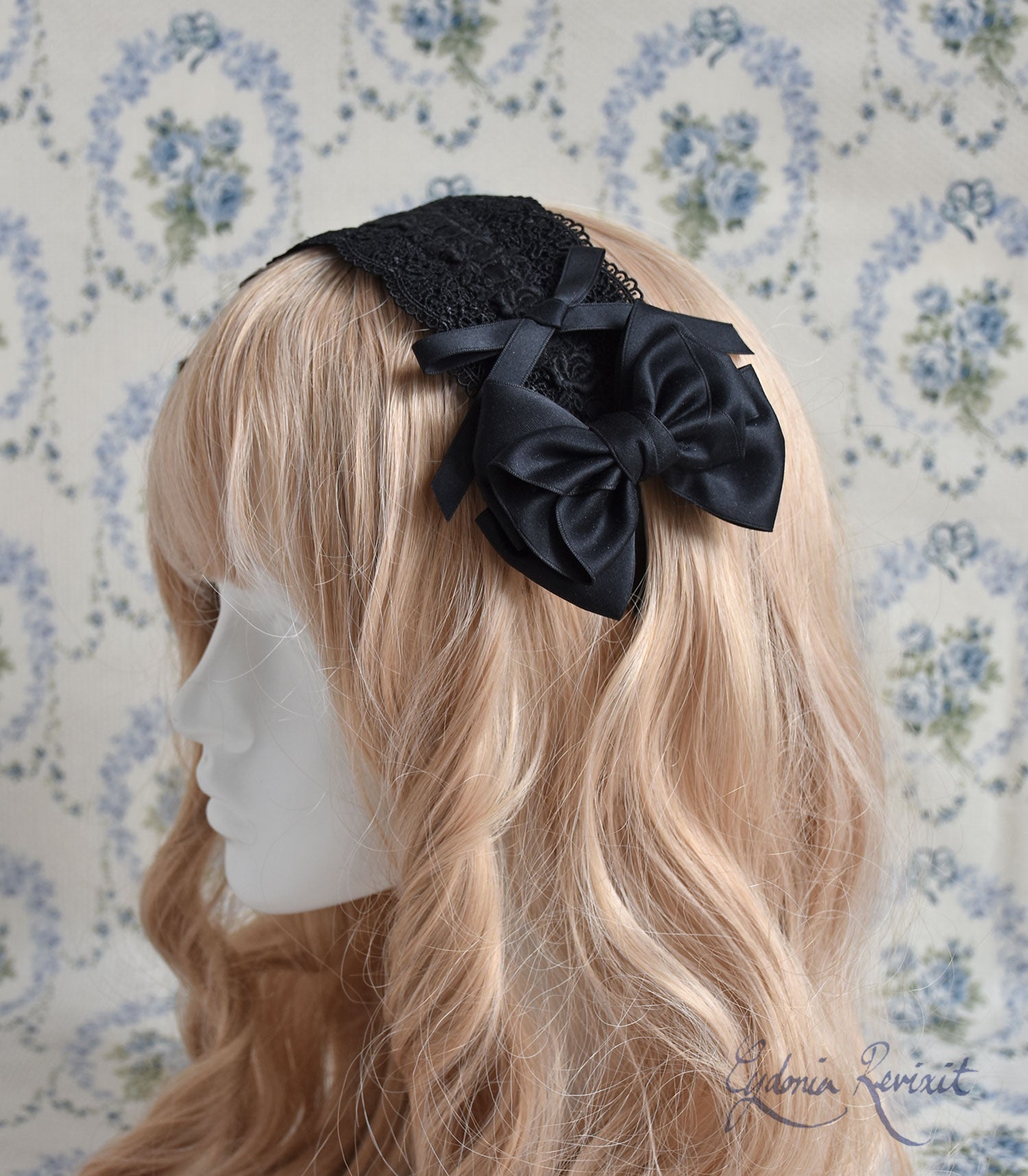 Preorder] MTO Rocaille Ribbon Lace Headdress – Cydonia Revixit