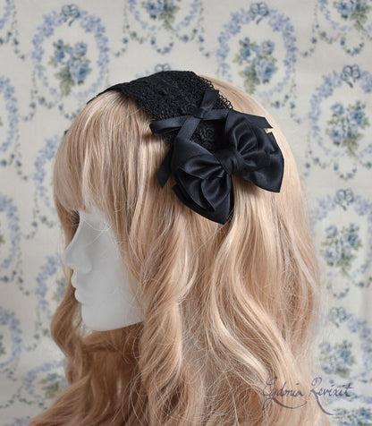 [Cydonia Revixit × Reverie Romantique] Rocaille Ribbon Lace Headdress