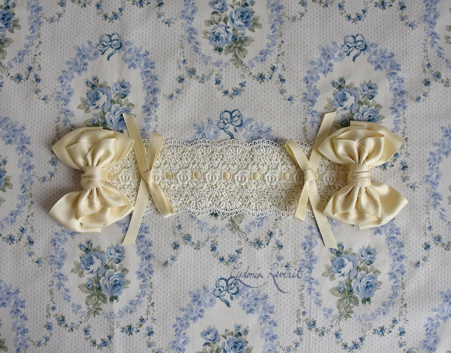[Cydonia Revixit × Reverie Romantique] Rocaille Ribbon Lace Headdress