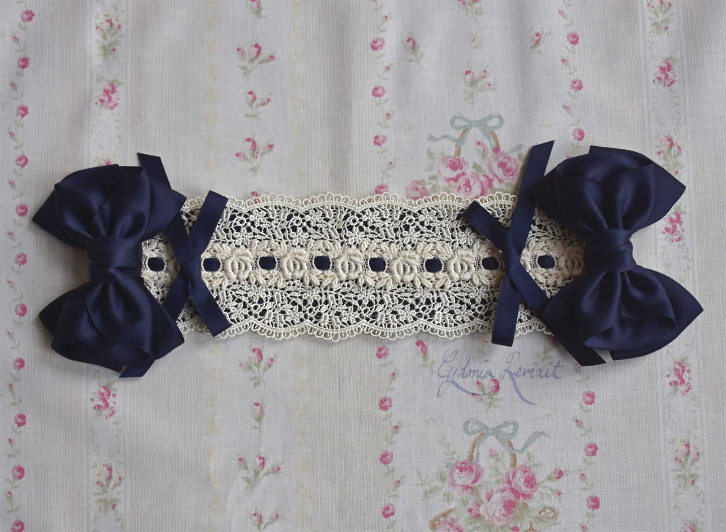 [Stock] Rocaille Ribbon Lace Headdress