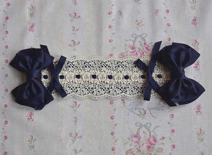 [Stock] Rocaille Ribbon Lace Headdress