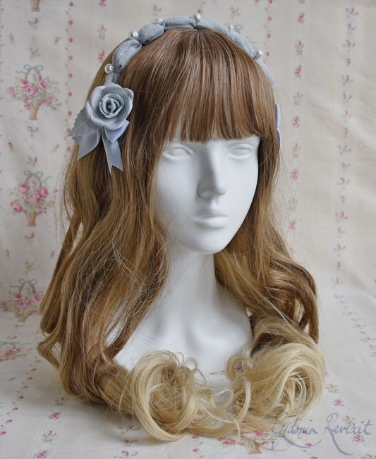 Tulle and Pearl Fluffy Headband